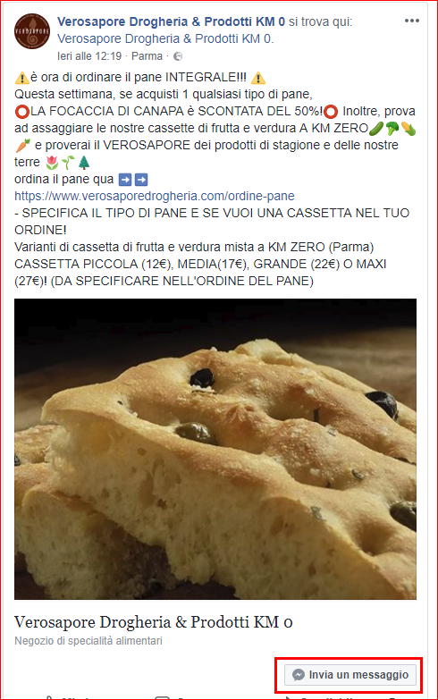 Gestile bene i social: la drogheria Verosapore di Parma
