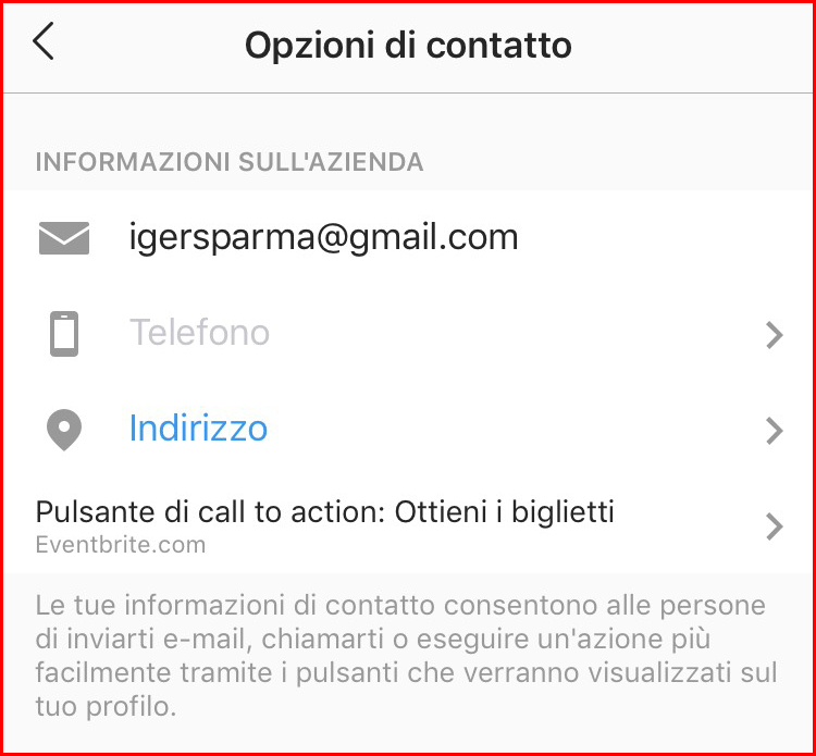 ottimizzare il profilo Instagram aziendale