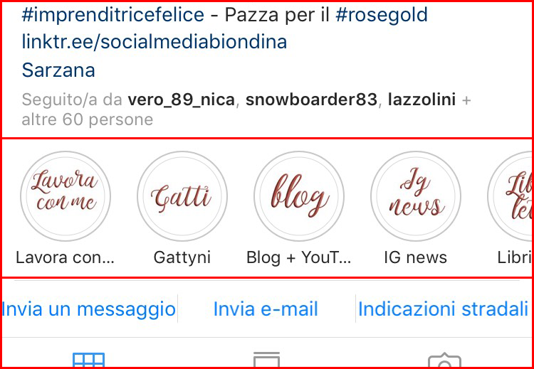 ottimizzare il profilo Instagram aziendale