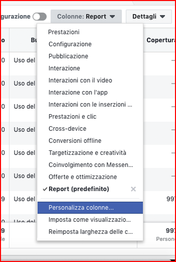 la frequenza di una Facebook ads