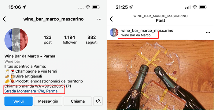 seo di Instagram